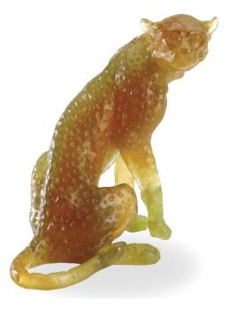 Sitted cheetah amber - Daum